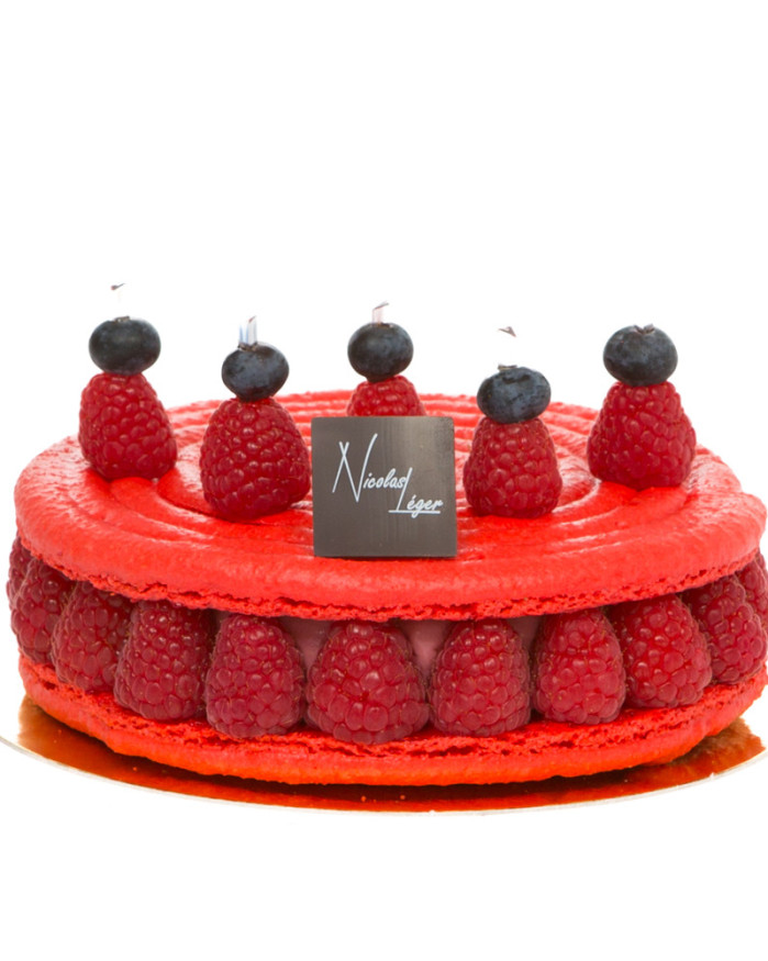 Macaron framboises 6 pers